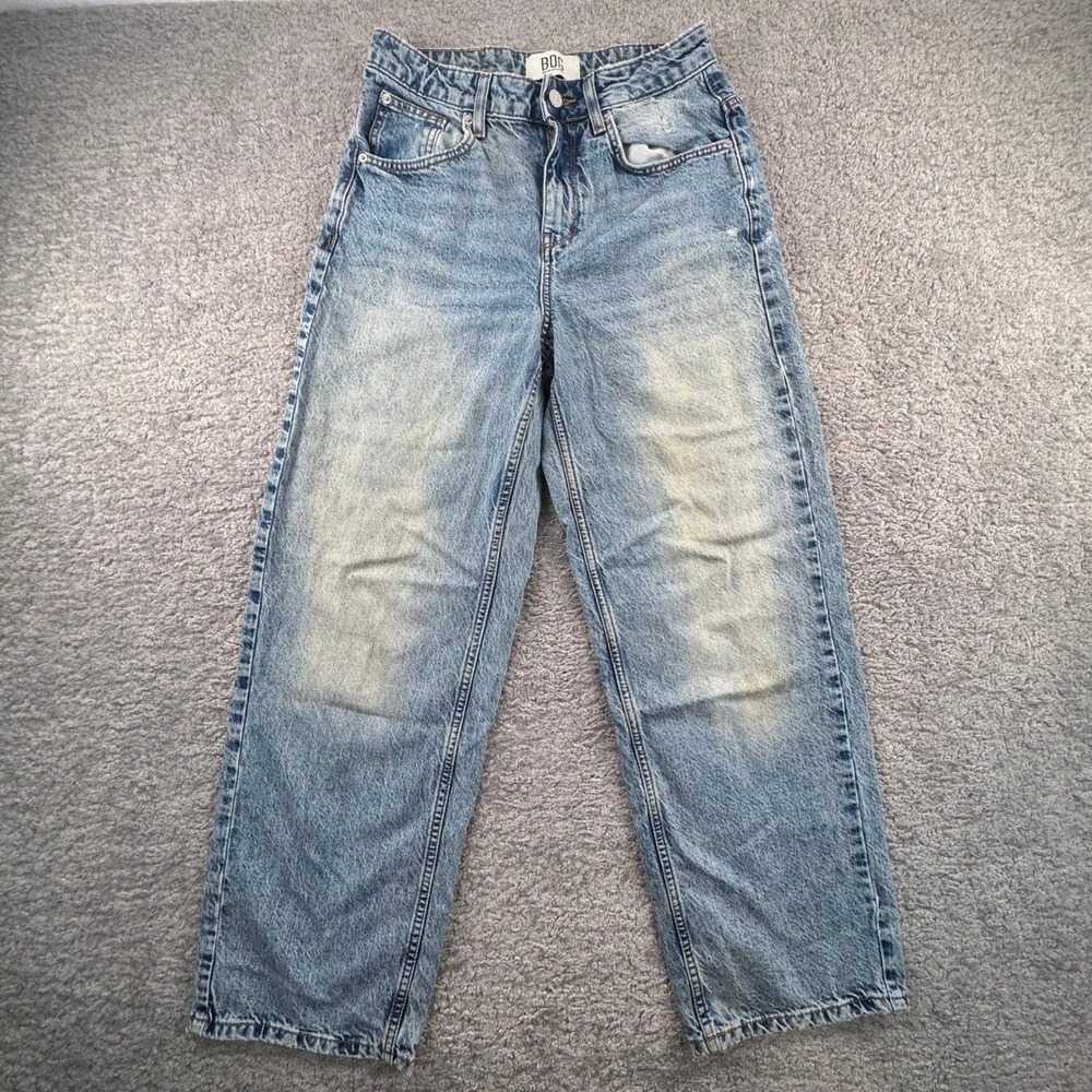 BDG Urban Outfitters Distressed Light Wash Wide Leg Womens Size 26 SEE‎ PHOTOS